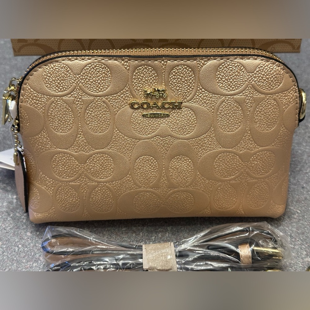 New gold crossbody bag
